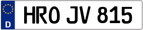 Trailer License Plate